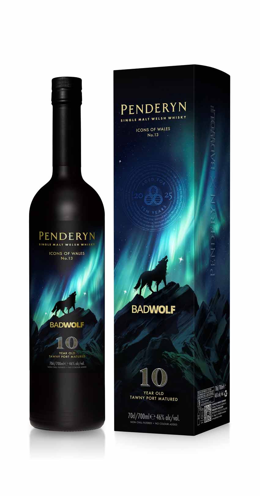 Buy Penderyn Icons of Wales 10 year old Single Malt Welsh Whisky at Blas ar Fwyd