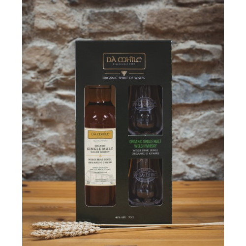 50207501 - Da Mhile, Whisky & 2x Glass Gift Box 70cl