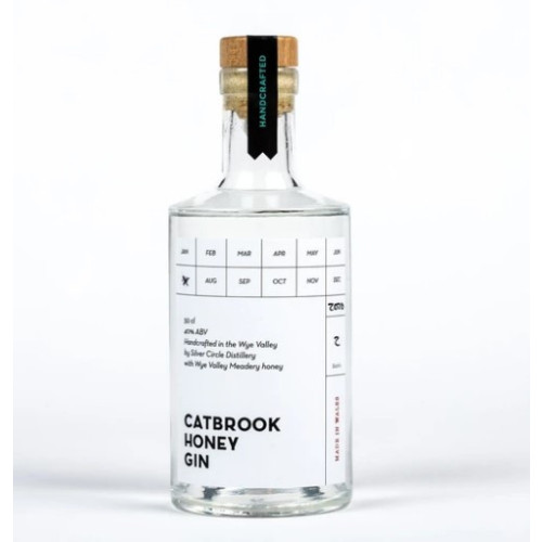 50210601 - Silver Circle, Catbrook Honey Gin 40% 50cl