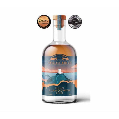 50806701 - Anglesey Rum Co - Llanddwyn Spiced Rum 40% 70cl award.jpg