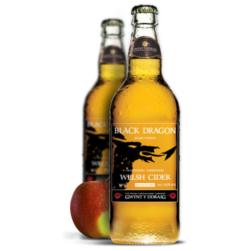 Blas ar Fwyd: Gwynt y Ddraig Black Dragon Cider -