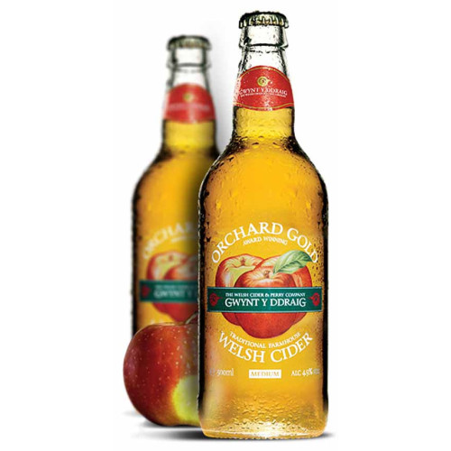 Blas ar Fwyd: Gwynt y Ddraig Orchard Gold Cider -