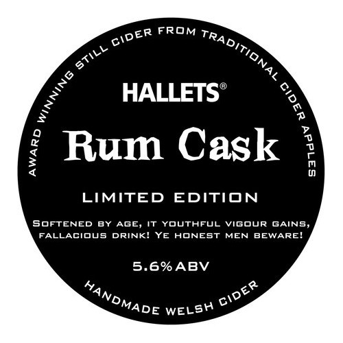 Blas ar Fwyd: Hallets Rum Cask - 20L Bag in a Box