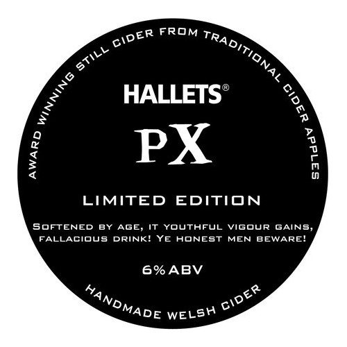 Blas ar Fwyd: Hallets PX 20L Bag in a Box