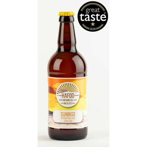 76121301 - Hafod Brewing, Sunrise Citrus Pale Ale 3.8% 500ml bottle GTA.jpg