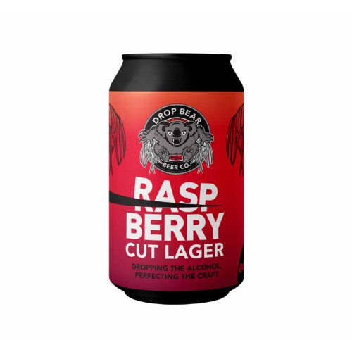 76156401 - Drop Bear, Raspberry Cut Lager, 0.5%, 330ml.jpg