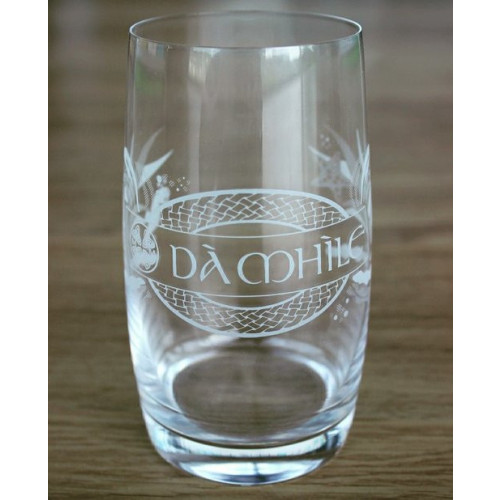 Blas ar Fwyd: 6 x Da Mhile, Branded Gin Glass