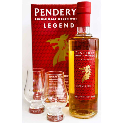 90104701 - Penderyn Legend Gift Set, 70cl bottle and two glasses.jpg