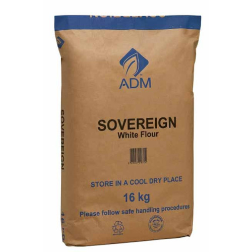 Blas ar Fwyd: ADM Sovereign GD Plain Flour - 16KG