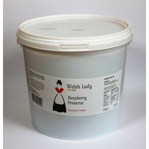 Blas ar Fwyd: Welsh Lady Raspberry Conserve - 3kg