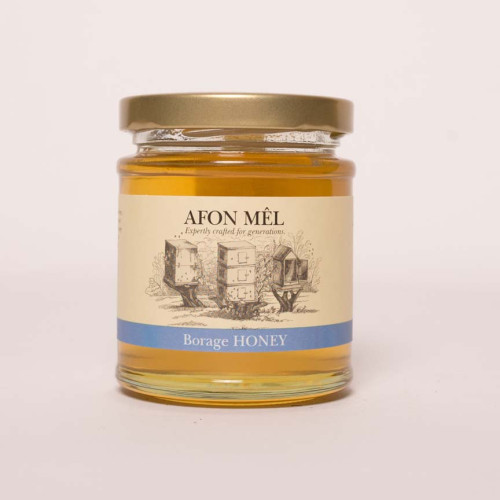 Blas ar Fwyd: Afon Mel Borage Honey 8oz 2.jpg