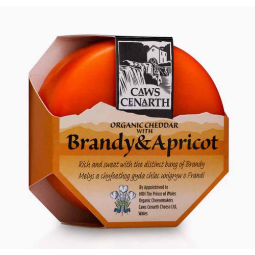 D0101502 - Caws Cenarth, Organic Cheddar with Apricots & Brandy, 200g Truckle.jpg