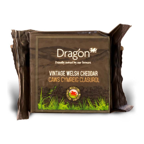 Blas ar Fwyd: Dragon, Vintage Welsh White Cheddar,