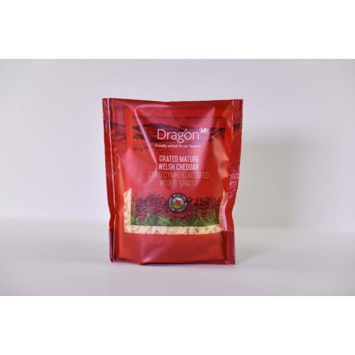 Blas ar Fwyd: Dragon, Grated Mature White Cheddar,