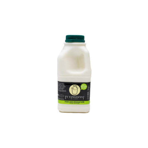 Blas ar Fwyd: Ty Tanglwyst Semi Skimmed Milk, 1 Pi