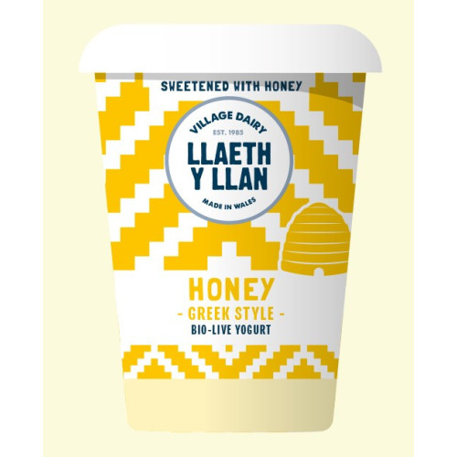 D3202501 - Llaeth y Llan, Greek Style Natural Yogurt with Honey, 450g Pot