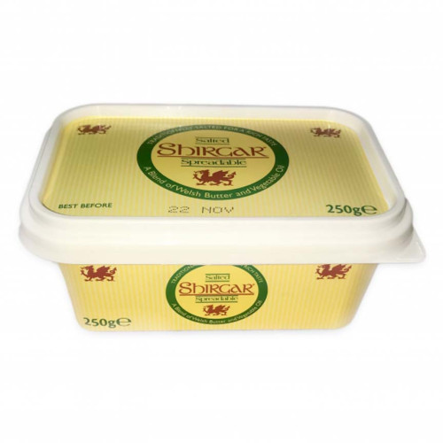 Blas ar Fwyd: Shirgar, Spreadable Butter, 250g Tub