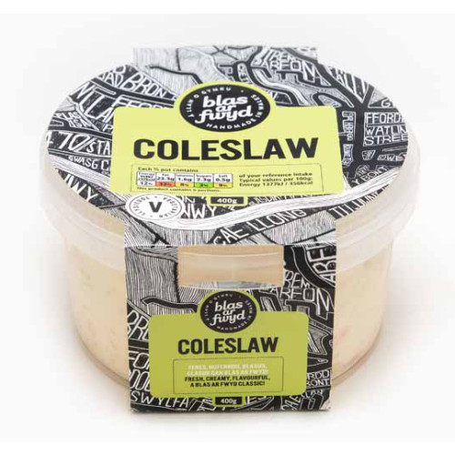 Blas ar Fwyd: BAF, Coleslaw, 400g Pot