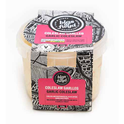Blas ar Fwyd: BAF, Garlic Coleslaw, 225g Pot