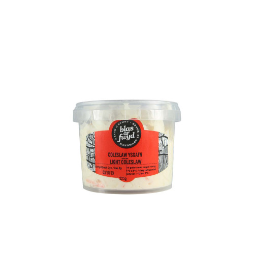 Blas ar Fwyd: BAF, Light Coleslaw, 225g Pot