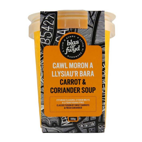 Blas ar Fwyd: BAF, Fresh Soup, Carrot & Coriander,