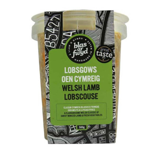 Blas ar Fwyd: BAF, Lobsgows, Lamb, 500ml Pot