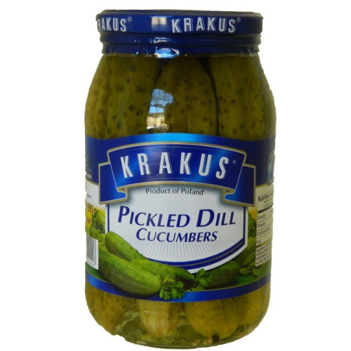 Blas ar Fwyd: Krakus Pickled Dill Cucumbers - 890g