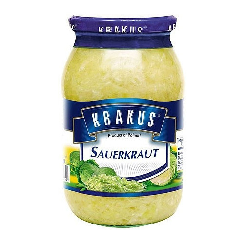 Blas ar Fwyd: Krakus Sauerkraut - 460g