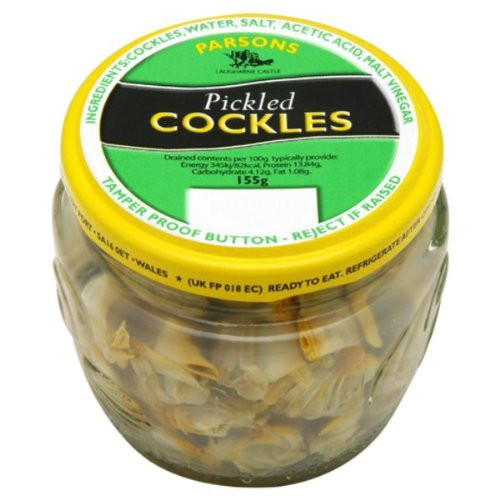 Blas ar Fwyd: Parsons Pickles Cockles - 155g Jar