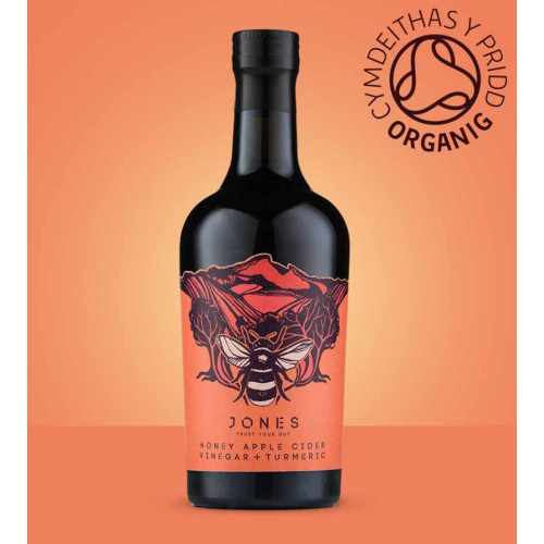 I2105101 - Jones, Trust your Gut Organic Apple Cider Vinegar with Honey and Turmeric 500ml SA logo