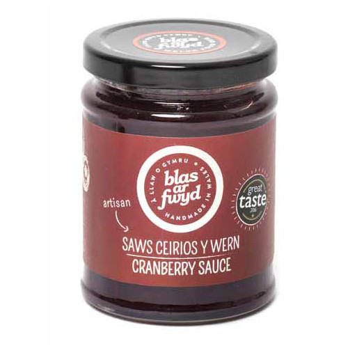 Blas ar Fwyd: Blas ar Fwyd, Cranberry Sauce, 330g 