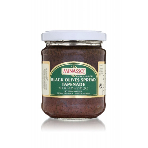 Blas ar Fwyd: Minasso Black Olive Tapenade Paste -