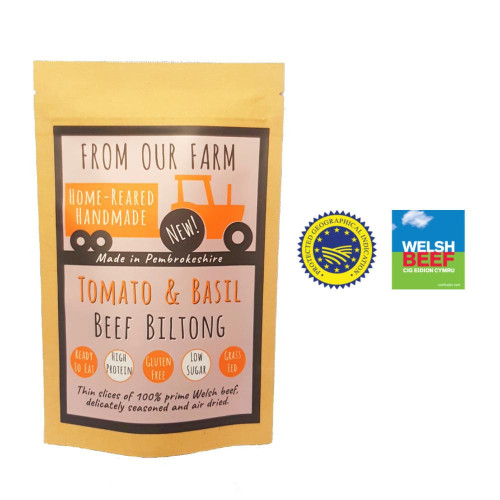 Blas ar Fwyd: From Our Farm Tomato & Basil Biltong