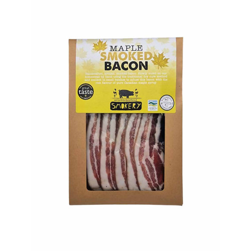 M4300201 - Welsh Homestead Smokery, Dry Cured Smoked Maple Bacon, 100g.jpg