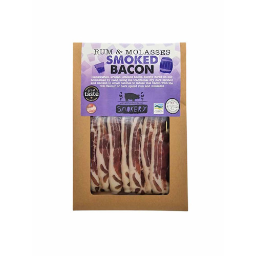 M4300401 - Welsh Homestead Smokery, Dry Cured Rum & Molasses Bacon, 100g.jpg