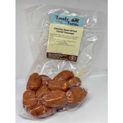 Blas ar Fwyd: Trealy, Semi-Dried Cooking Chorizo, 