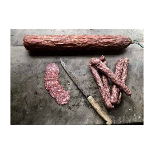 Blas ar Fwyd: Trealy Fennel Salami, Whole 80g.jpeg