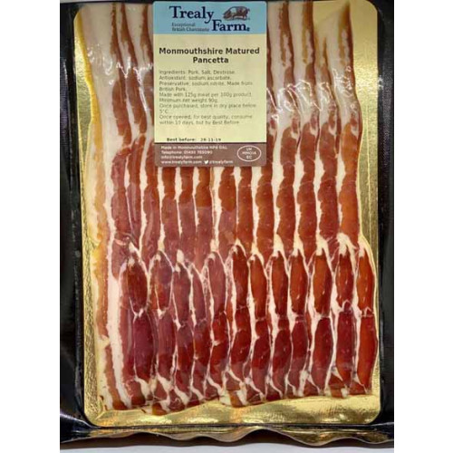 Blas ar Fwyd: Trealy Pancetta, Sliced Pack 85g.jpg