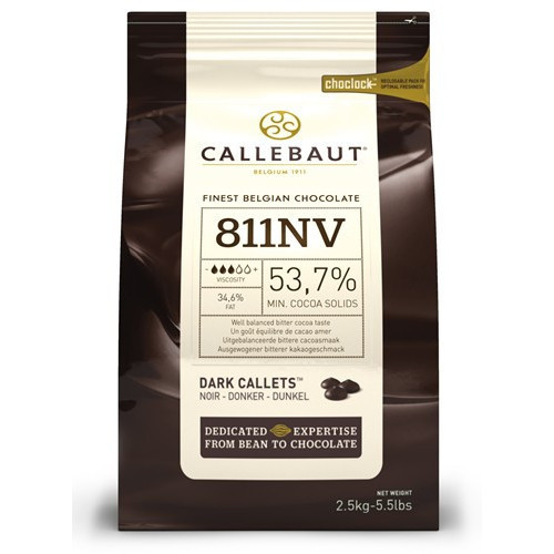 Blas ar Fwyd: Callebaut Dark Pistoles 53% - 2.5kg