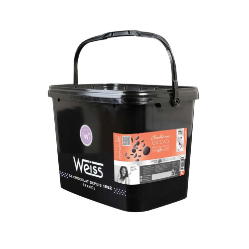 Blas ar Fwyd: Weiss Oricao Dark Choc 58% 5KG Tub