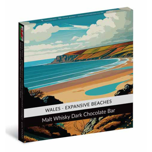 R0311301 - Coco Pzazz, Wales Travel (Expansive Beaches) Malt Whisky Dark Chocolate Bar, 80g.jpg