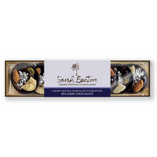 R0402601 - Sarah Bunton 85% Dark Chocolate Florentines 80g
