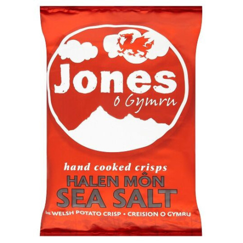 Blas ar Fwyd: Jones Crisps Halen Mon Sea Salted -