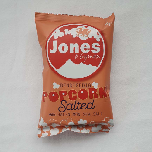 Blas ar Fwyd: Jones Popcorn Salted, 20g Bag.jpg
