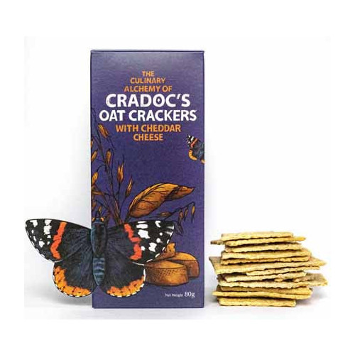 Blas ar Fwyd: Cradocs Oat Crackers with Cheddar Ch