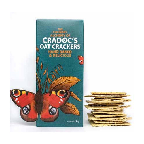 Blas ar Fwyd: Cradocs Oat Crackers 80g.jpg