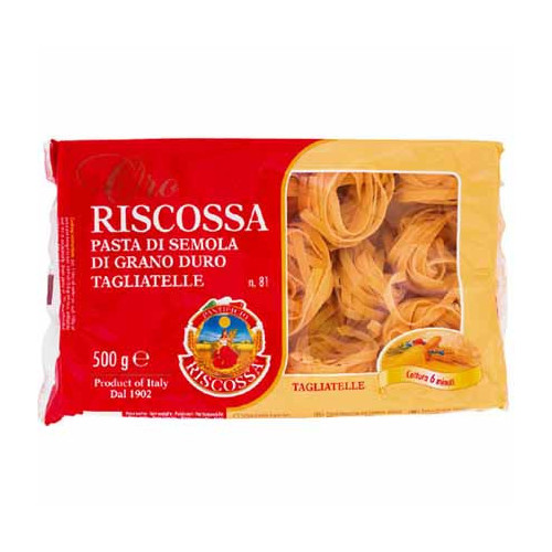 Blas ar Fwyd: Riscossa, Egg Tagliatelle, 500g.jpg