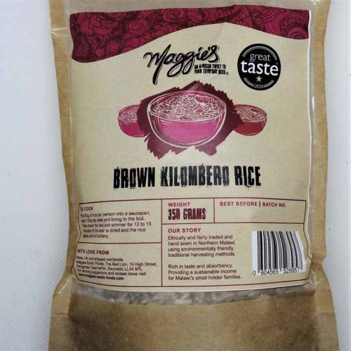 Blas ar Fwyd: Maggie's Kilombero Brown Rice 350g.j