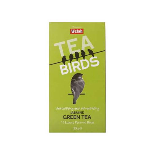 Blas ar Fwyd: Welsh Brew Tea Birds Jasmine Green -