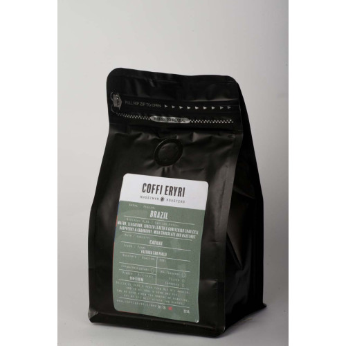 Blas ar Fwyd: Coffi Eryri Brazil, 225g Beans